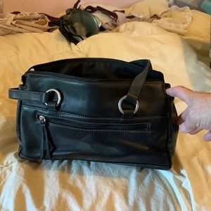 Aurielle black leather handbag